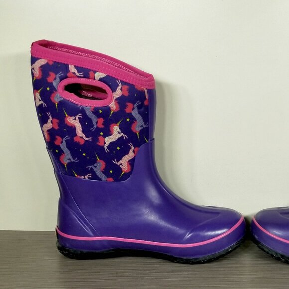 Bogs Classic Unicorns Multi Boot, Purple/Multicolor, Little Kid Size 4 US / 37 - Picture 6 of 12